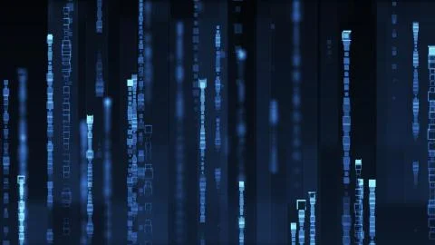 Big data visualization, grid data driven technology futuristic digital Foto stock