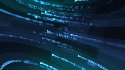 Big data visualization, grid data driven technology futuristic digital Stock Photos