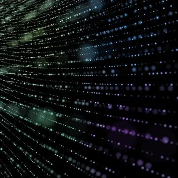 Big data visualization. Information aesthetic design. Visual data complexity. 3d Stockillustratie