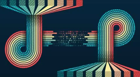 Big data visualization. Information analytics concept. Abstract stream inform Stock Illustration