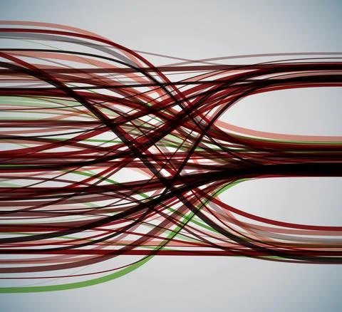 Big data visualization. Information analytics concept. Abstract stream Stock Illustration