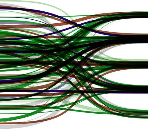 Big data visualization. Information analytics concept. Abstract stream イラスト素材