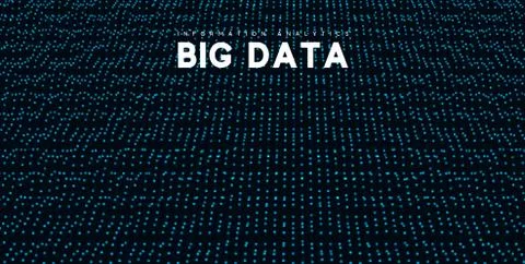 Big data visualization. Information wave technology. Stock Illustration