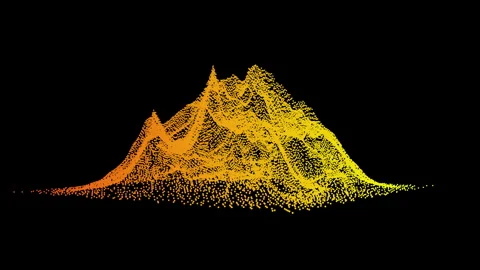 Big data visualization. Machine learning algorithms. Analysis of information. Stock Footage 299670764