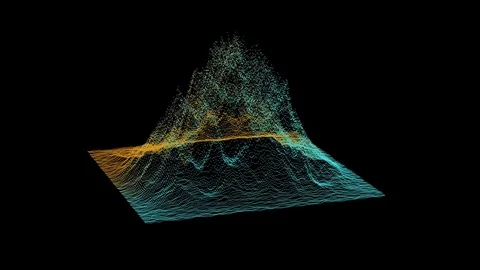 Big data visualization motion background. Stock Footage 80285230