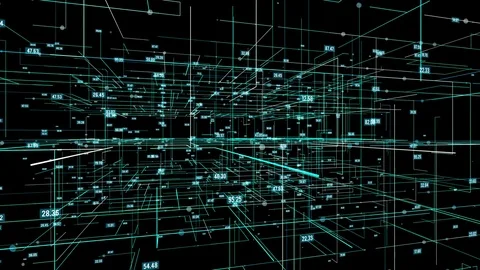 Big data visualization motion background. Stock Footage 85182949