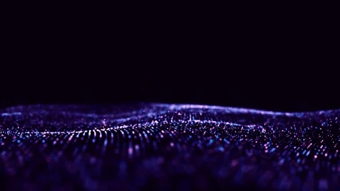 Big data visualization. The musical stream of sounds.Abstract background Stock Footage 253476920