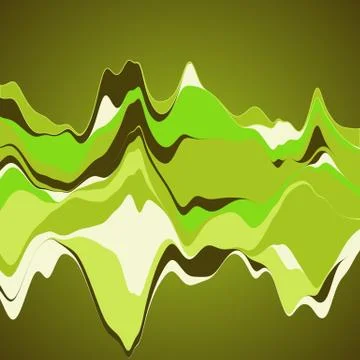 Big data visualization. Streamgraph. Futuristic infographic. Inf イラスト素材