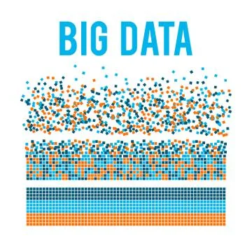 Big data visualization vector background. Stock Illustration