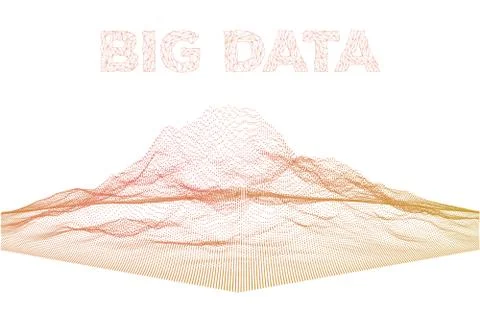 Big data visualization vector background. Stock Illustration