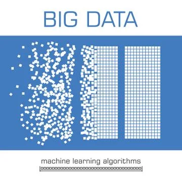 Big data visualization vector background. 스톡 일러스트