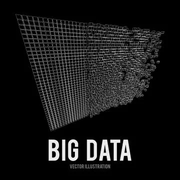 Big data visualization vector concept Stock Illustration