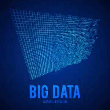 Big data visualization vector concept Stockillustratie