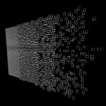 Big data visualization vector concept Stockillustratie