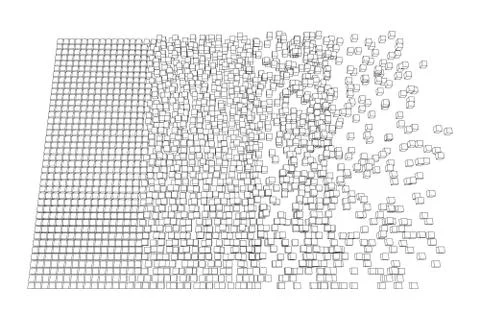Big data visualization vector concept イラスト素材