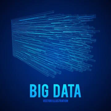 Big data visualization vector concept Stock Illustration