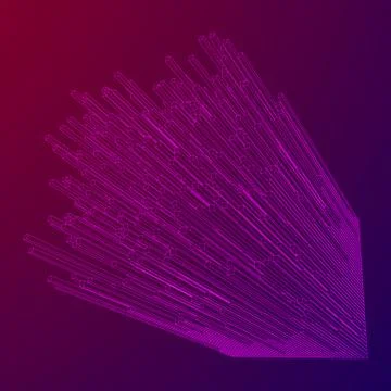 Big data visualization vector concept Stockillustratie