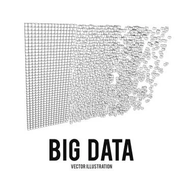 Big data visualization vector concept イラスト素材