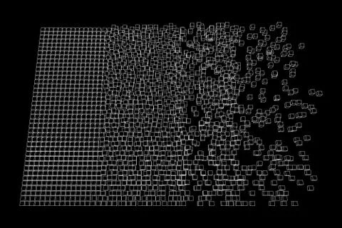 Big data visualization vector concept イラスト素材