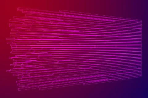 Big data visualization vector concept 스톡 일러스트