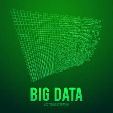 Big data visualization vector concept Stockillustratie