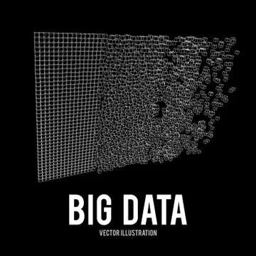 Big data visualization vector concept Stock Illustration