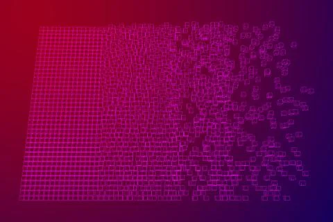 Big data visualization vector concept Stockillustratie