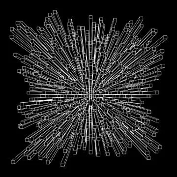 Big data visualization vector concept イラスト素材