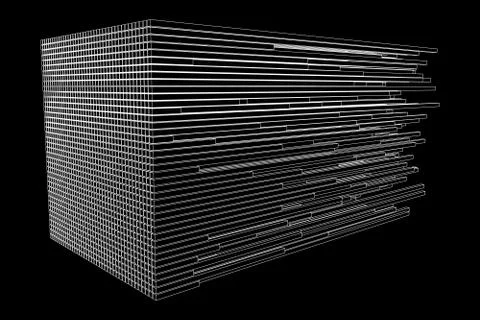 Big data visualization vector concept Stock Illustration