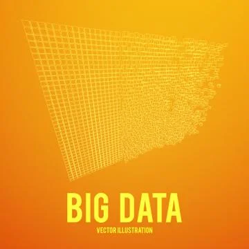 Big data visualization vector concept Stock Illustration