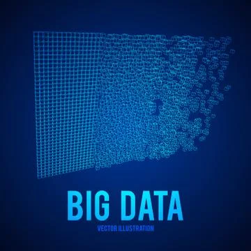 Big data visualization vector concept Stockillustratie