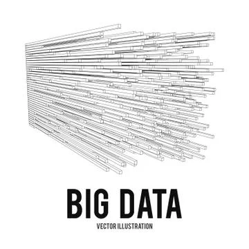 Big data visualization vector concept Stockillustratie