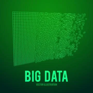 Big data visualization vector concept Stockillustratie