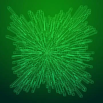 Big data visualization vector concept Stock Illustration