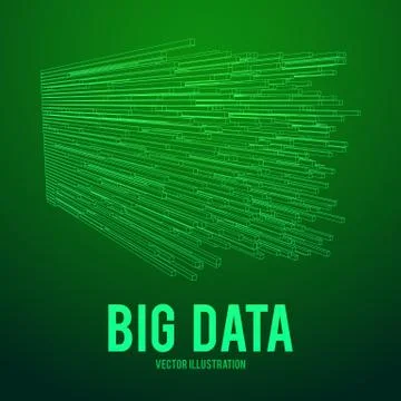 Big data visualization vector concept Stock Illustration