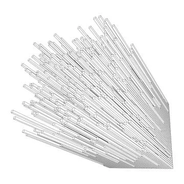 Big data visualization vector concept Illustrazione stock