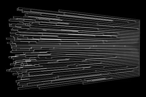 Big data visualization vector concept Stockillustratie