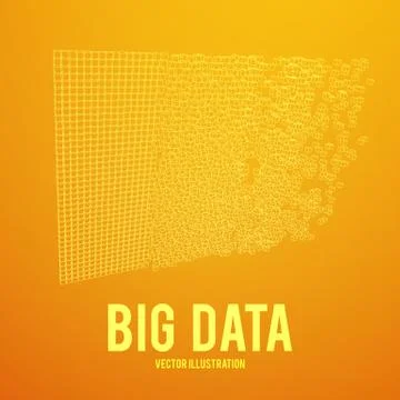 Big data visualization vector concept Stock Illustration