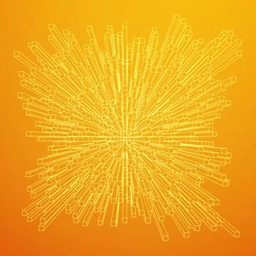 Big data visualization vector concept Stock Illustration