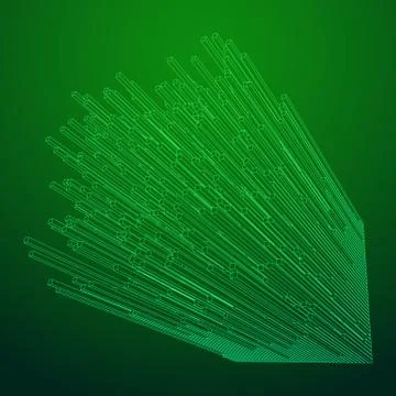 Big data visualization vector concept Stockillustratie