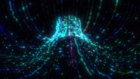 Big data visualization. Visual information. Computer code. Stock Footage 194446967