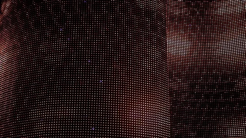 Big data wave of particles. Futuristic neon glowing surface. Abstract motion Stock-Footage 111868249