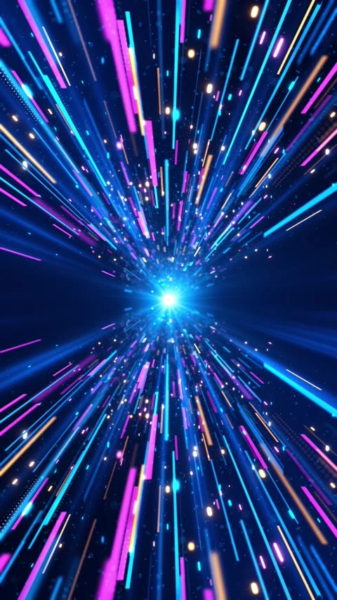 Big data wave streaming information cyberspace. Digital quantum cloud data proce Stock Footage 341899271