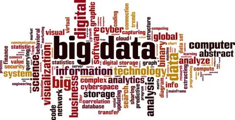 Big data word cloud Stock-Illustration