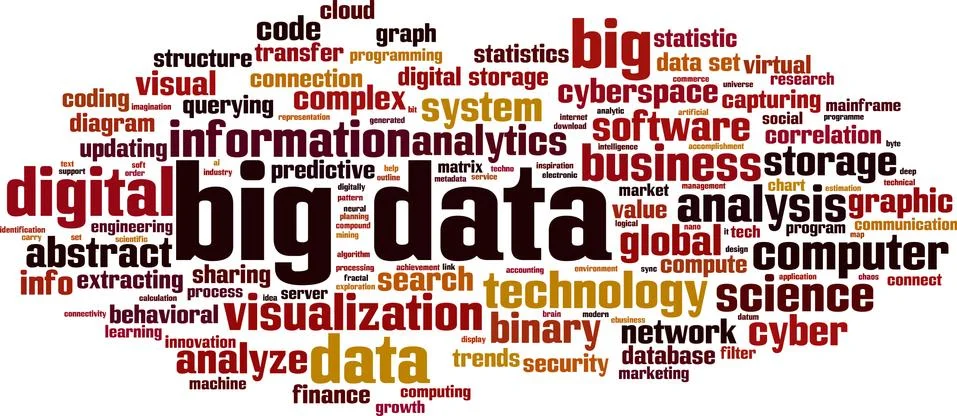 Big data word cloud Stock-Illustration