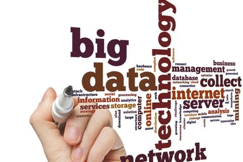 Big data word cloud 写真素材