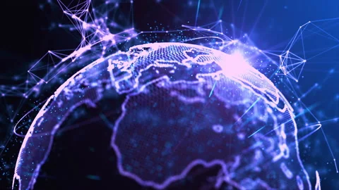Big Data World Stock Footage 239285503