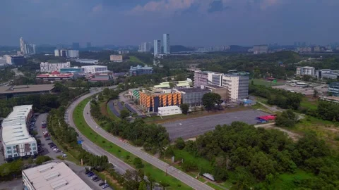 Big Datacenter campus quantum computer for Ai. Amazing aerial view drone Stock Footage 344602231