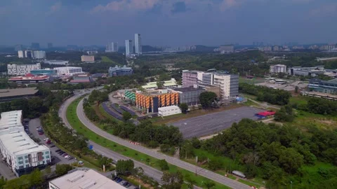 Big Datacenter campus quantum computer for Ai. Perfect aerial view drone Stock Footage 344604293