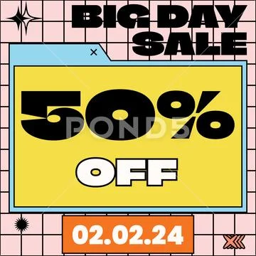 Big Day Sale Instagram Post PSD Template